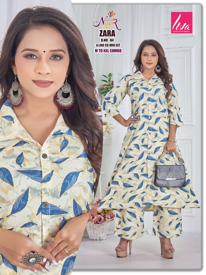 Zara 1310 Noor Liva Co Ord Set Wholesaler India