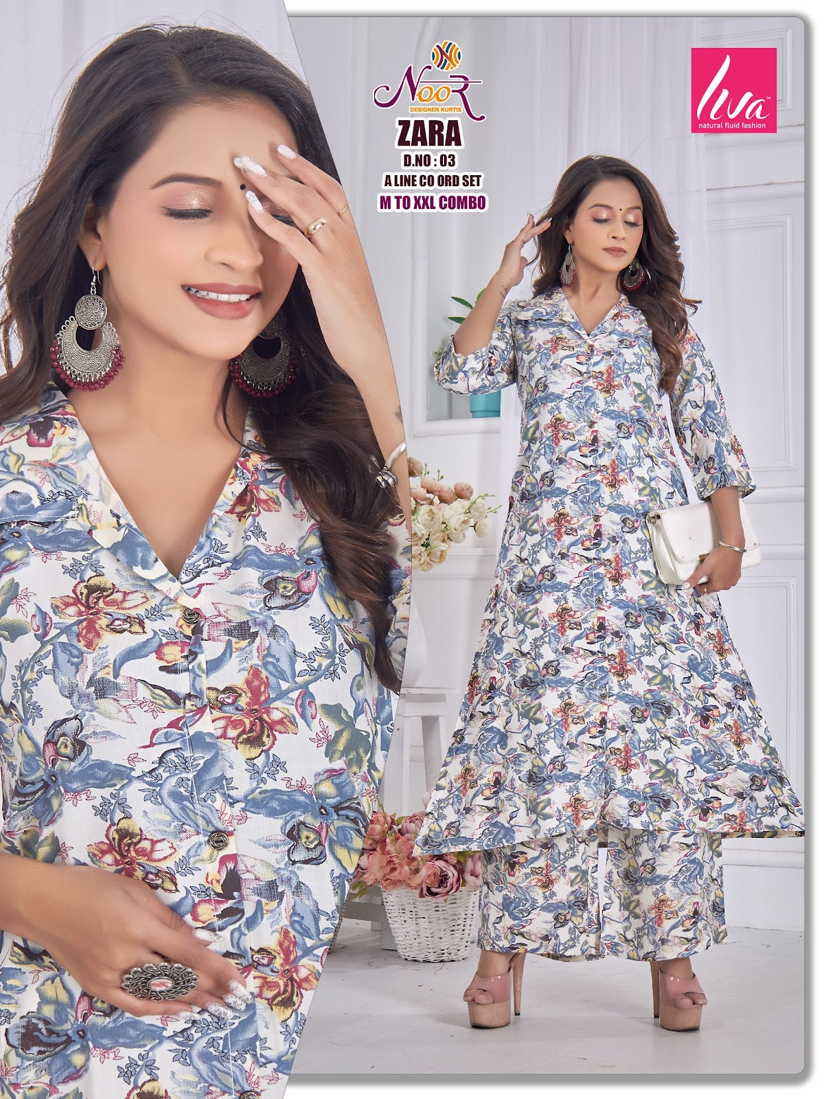Zara 1310 Noor Liva Co Ord Set Wholesaler India