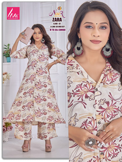 Zara 1310 Noor Liva Co Ord Set Wholesaler India