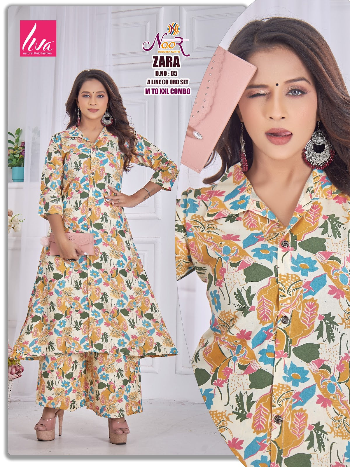 Zara 1310 Noor Liva Co Ord Set Wholesaler India