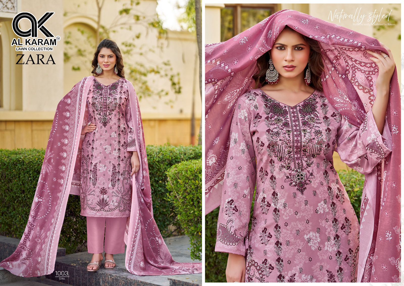 Zara Al Karam Cotton Rayon Karachi Salwar Suits Exporter Ahmedabad
