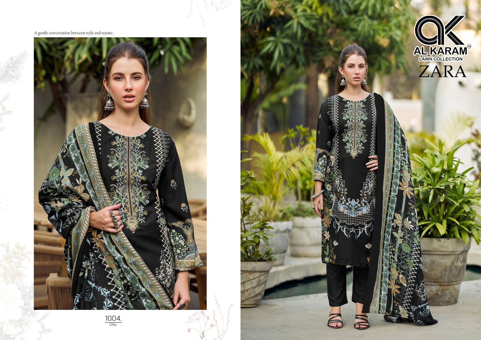 Zara Al Karam Cotton Rayon Karachi Salwar Suits Exporter Ahmedabad
