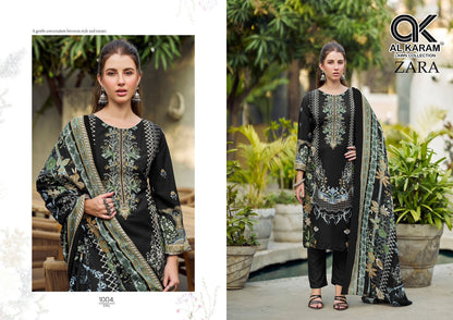 Zara Al Karam Cotton Rayon Karachi Salwar Suits Exporter Ahmedabad