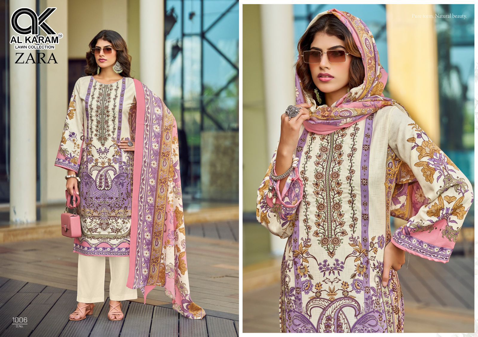 Zara Al Karam Cotton Rayon Karachi Salwar Suits Exporter Ahmedabad