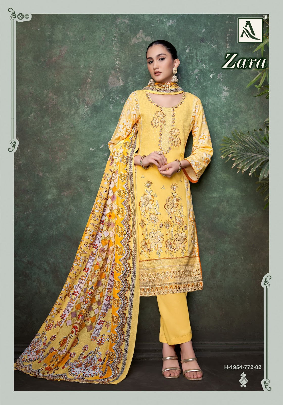 Zara Alok Viscose Reyon Karachi Salwar Suits Supplier Ahmedabad