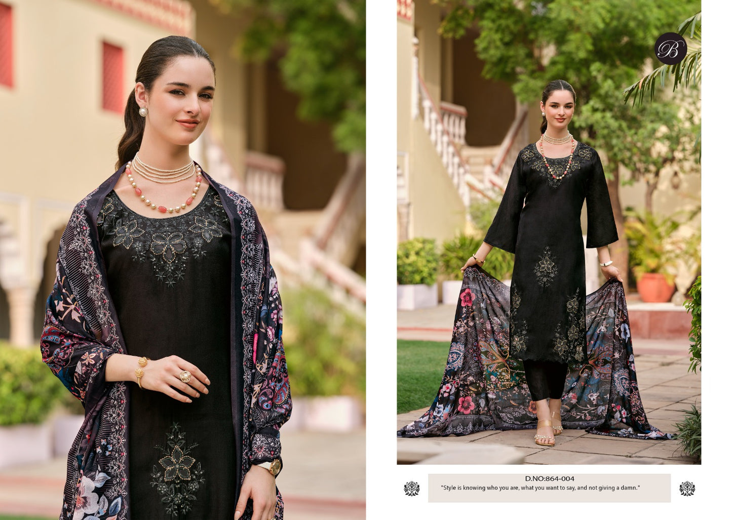 Zara Belliza Designer Studio Roman Silk Karachi Salwar Suits Manufacturer