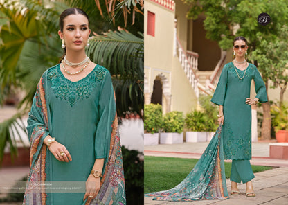 Zara Belliza Designer Studio Roman Silk Karachi Salwar Suits Manufacturer