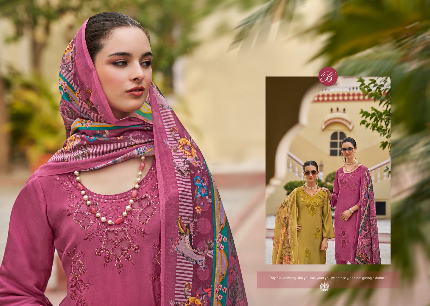 Zara Belliza Designer Studio Roman Silk Karachi Salwar Suits Manufacturer