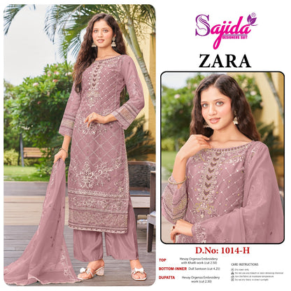 Zara Efgh Sajida Organza Pakistani Salwar Suits Manufacturer India