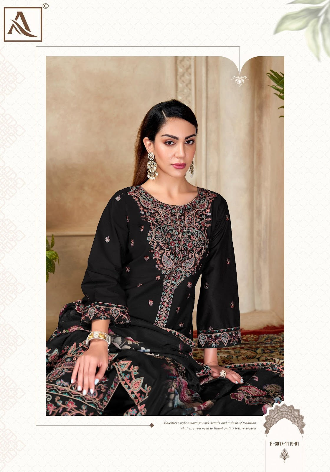 Zara Line Alok Cotton Cambric Karachi Salwar Suits Wholesale Rate