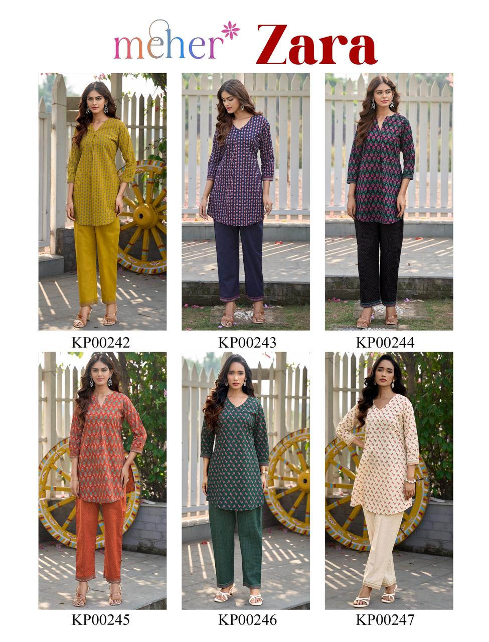 Zara Meher Cotton Co Ord Set Wholesale