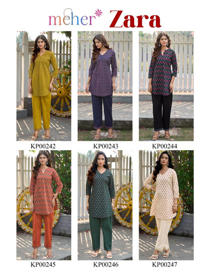 Zara Meher Cotton Co Ord Set Wholesale