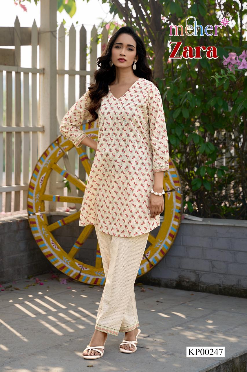 Zara Meher Cotton Co Ord Set Wholesale