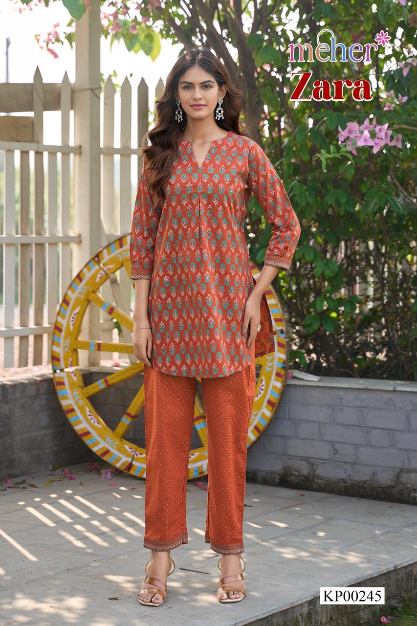 Zara Meher Cotton Co Ord Set Wholesale