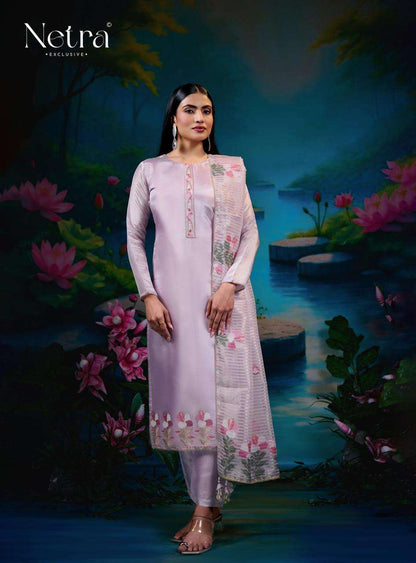 Zara Netra Gadwal Silk Pant Style Suits Supplier Gujarat