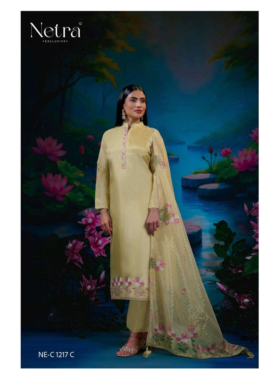Zara Netra Gadwal Silk Pant Style Suits Supplier Gujarat