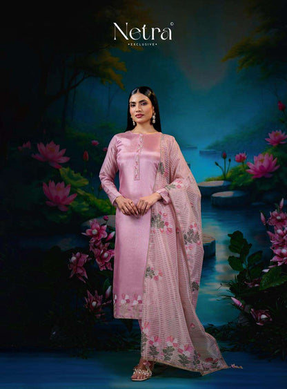 Zara Netra Gadwal Silk Pant Style Suits Supplier Gujarat