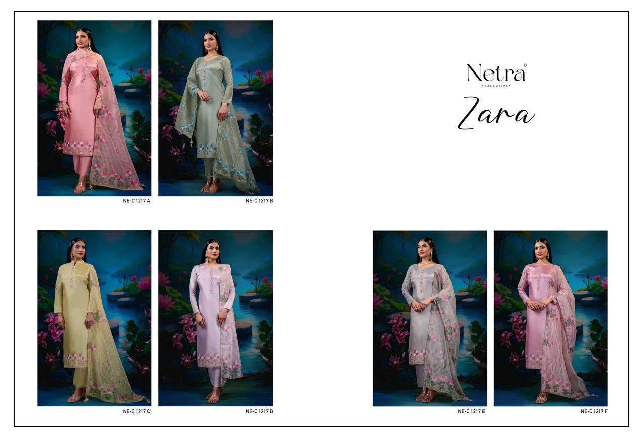 Zara Netra Gadwal Silk Pant Style Suits Supplier Gujarat