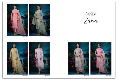 Zara Netra Gadwal Silk Pant Style Suits Supplier Gujarat