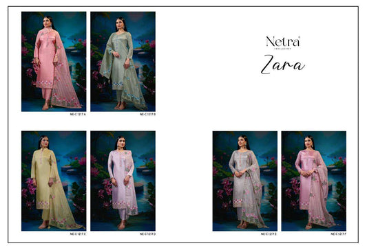 Zara Netra Gadwal Silk Pant Style Suits Supplier Gujarat