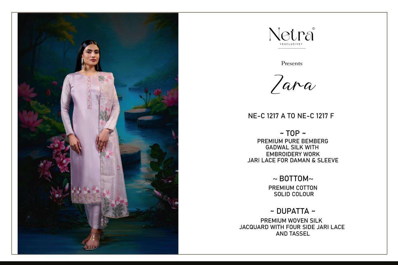 Zara Netra Gadwal Silk Pant Style Suits Supplier Gujarat