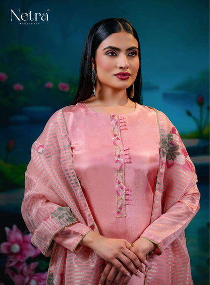 Zara Netra Gadwal Silk Pant Style Suits Supplier Gujarat