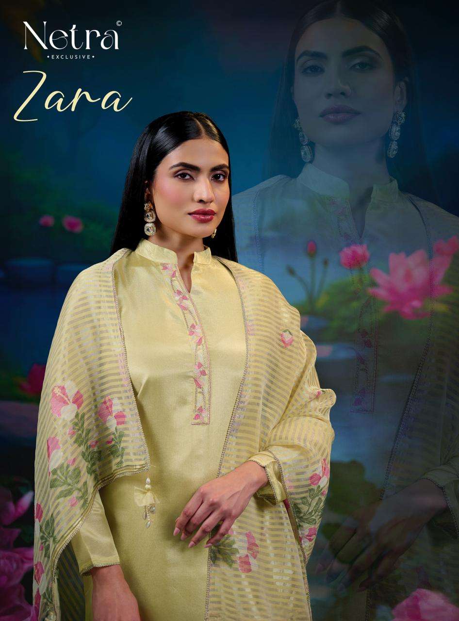 Zara Netra Gadwal Silk Pant Style Suits Supplier Gujarat