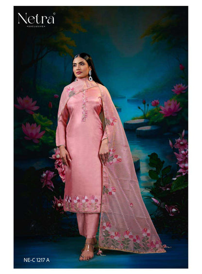 Zara Netra Gadwal Silk Pant Style Suits Supplier Gujarat