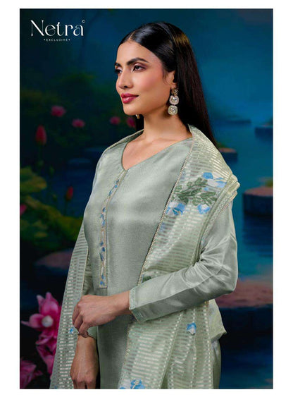 Zara Netra Gadwal Silk Pant Style Suits Supplier Gujarat