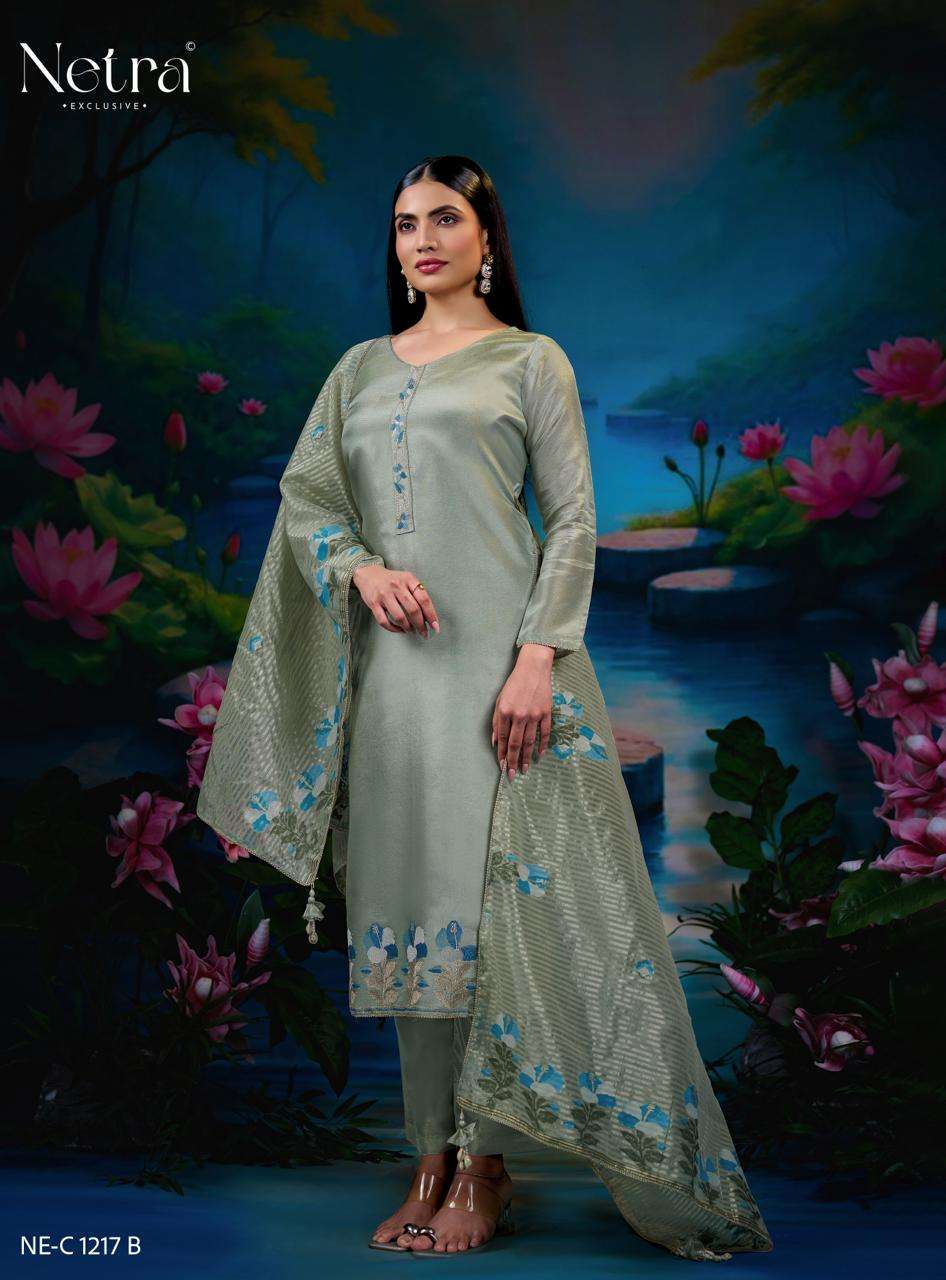 Zara Netra Gadwal Silk Pant Style Suits Supplier Gujarat