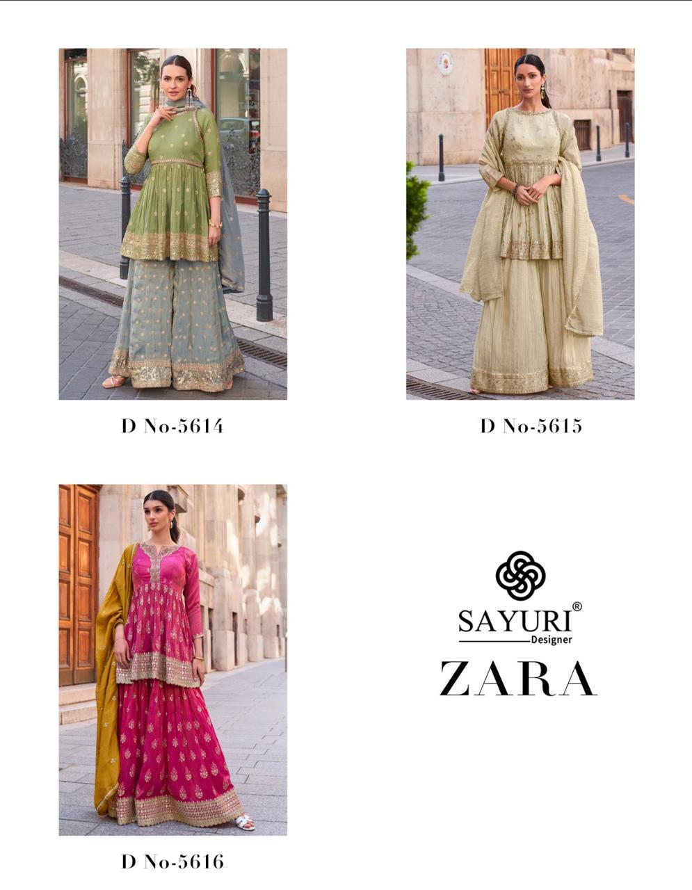 Zara Sayuri Simmer Readymade Suits Wholesaler India