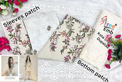 Zara Shahjahan Lawn Edition 2025 Shree Fabs Cotton Pakistani Patch Work Suits Supplier Gujarat