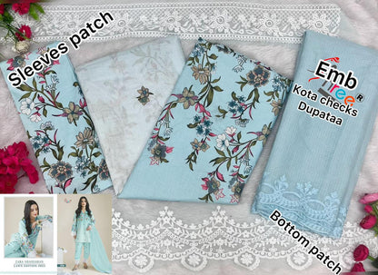 Zara Shahjahan Lawn Edition 2025 Shree Fabs Cotton Pakistani Patch Work Suits Supplier Gujarat