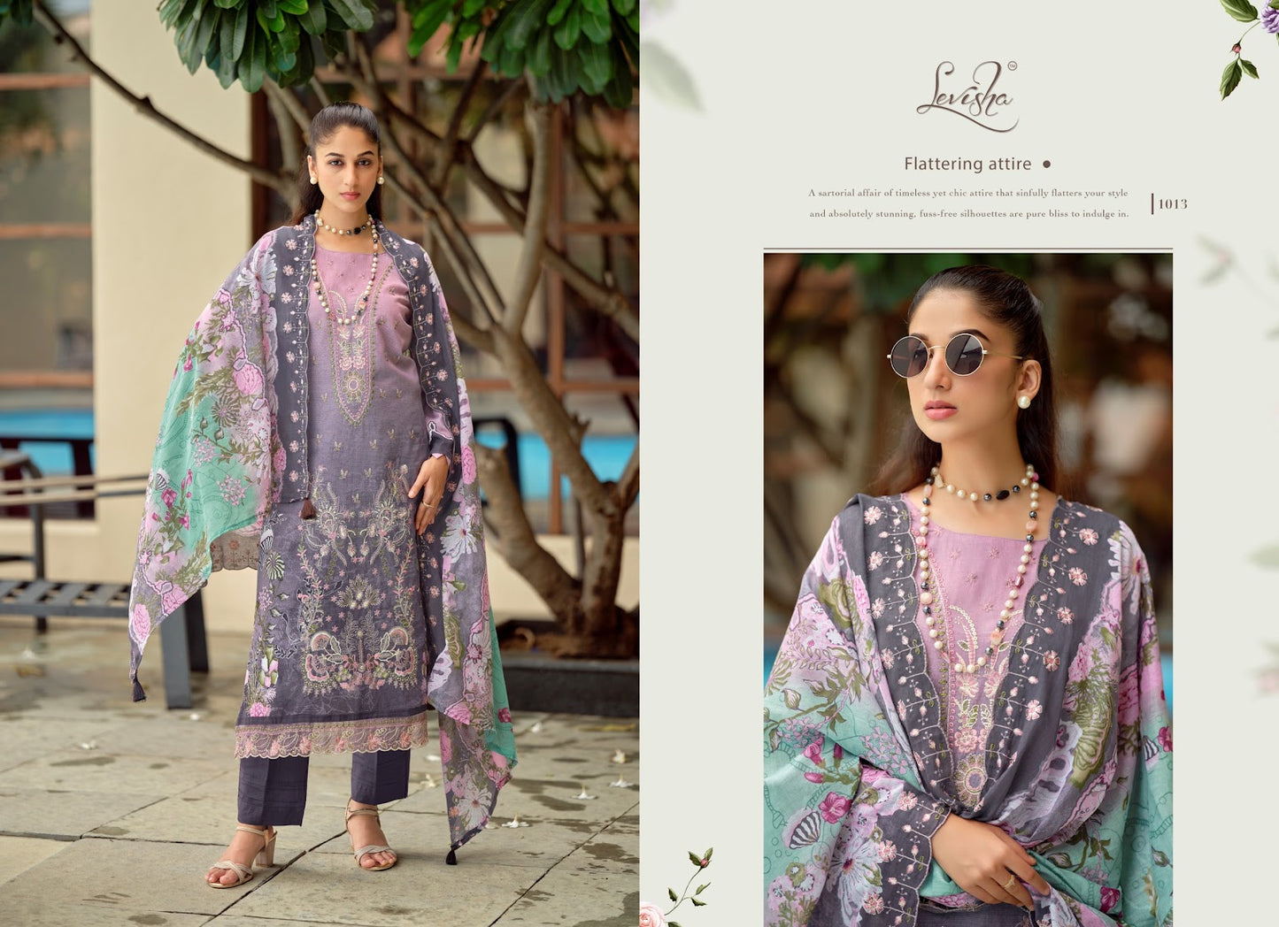 Zara Shahjahan Levisha Lawn Cotton Karachi Salwar Suits Supplier Ahmedabad