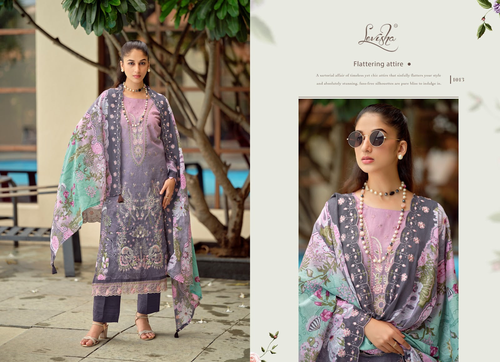 Zara Shahjahan Levisha Lawn Cotton Karachi Salwar Suits Supplier Ahmedabad