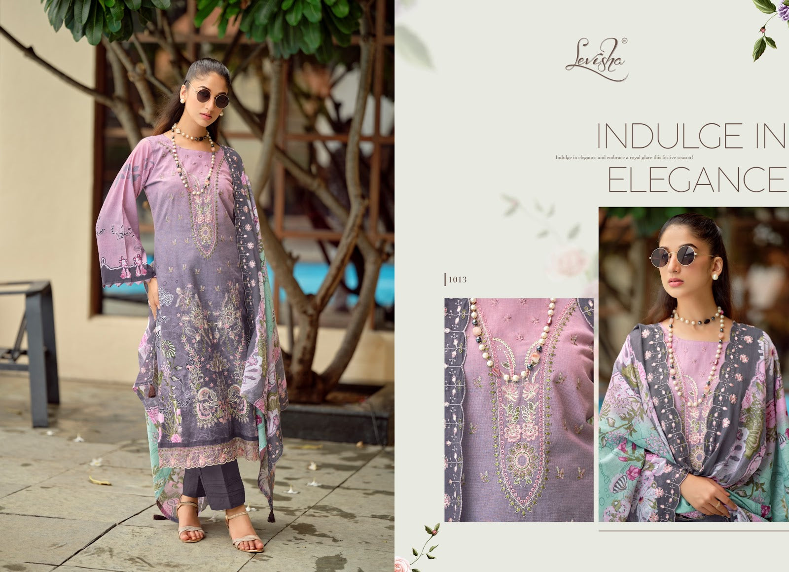 Zara Shahjahan Levisha Lawn Cotton Karachi Salwar Suits Supplier Ahmedabad
