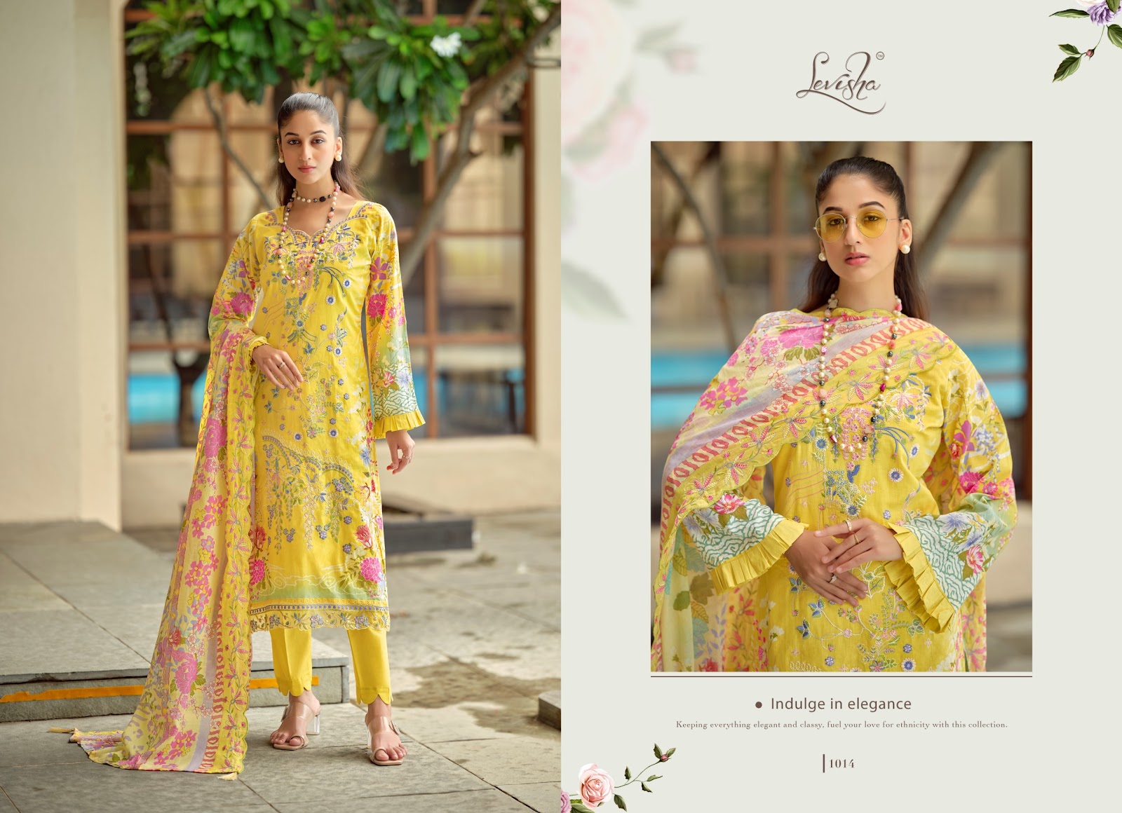 Zara Shahjahan Levisha Lawn Cotton Karachi Salwar Suits Supplier Ahmedabad