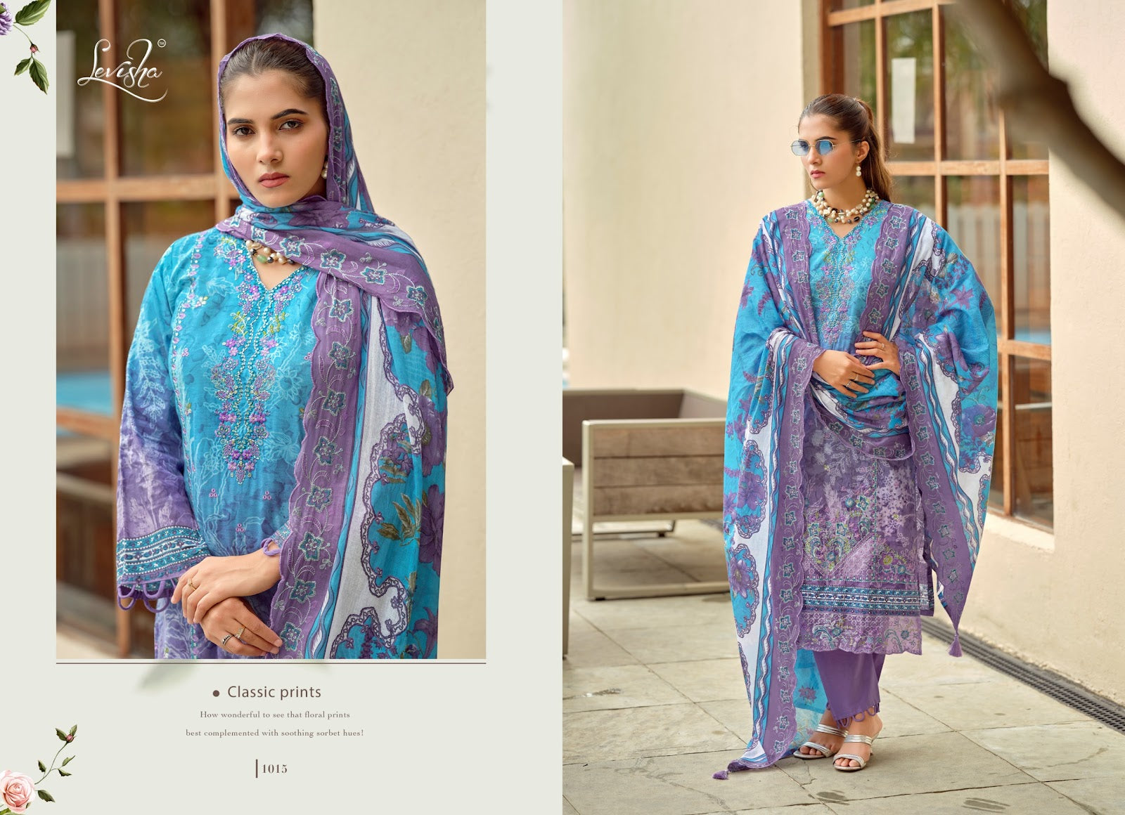 Zara Shahjahan Levisha Lawn Cotton Karachi Salwar Suits Supplier Ahmedabad