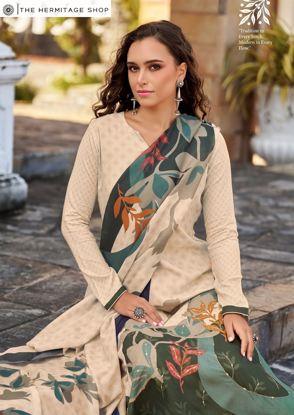 Zara The Hermitage Shop Jam Satin Karachi Salwar Suits Wholesaler