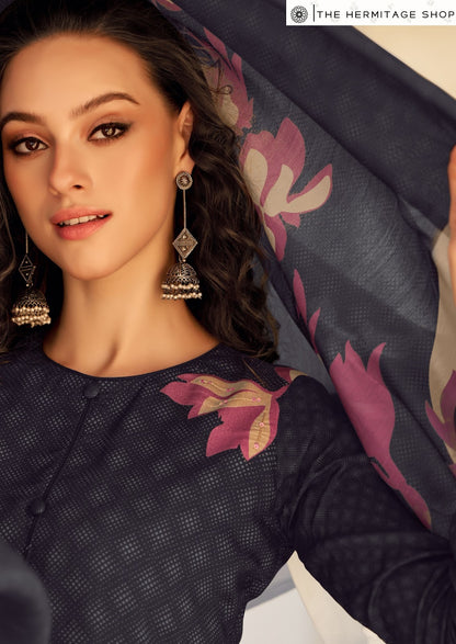 Zara The Hermitage Shop Jam Satin Karachi Salwar Suits Wholesaler Gujarat