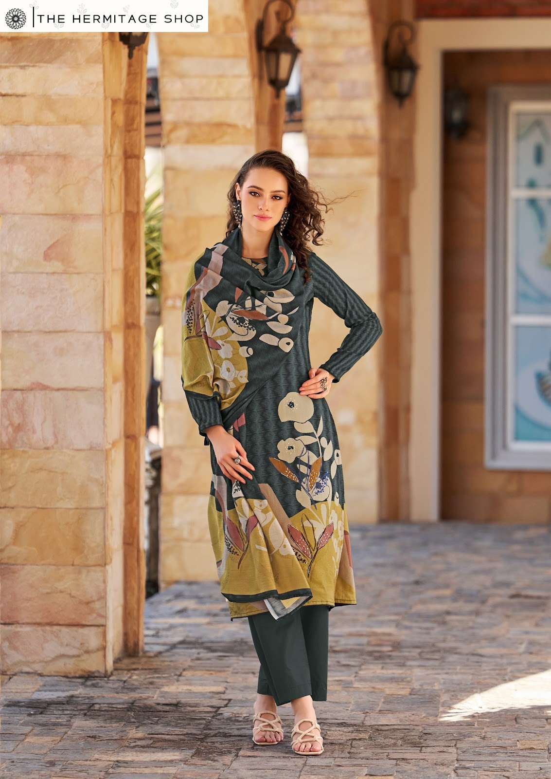 Zara The Hermitage Shop Jam Satin Karachi Salwar Suits Wholesaler Gujarat