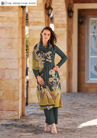 Zara The Hermitage Shop Jam Satin Karachi Salwar Suits Wholesaler Gujarat
