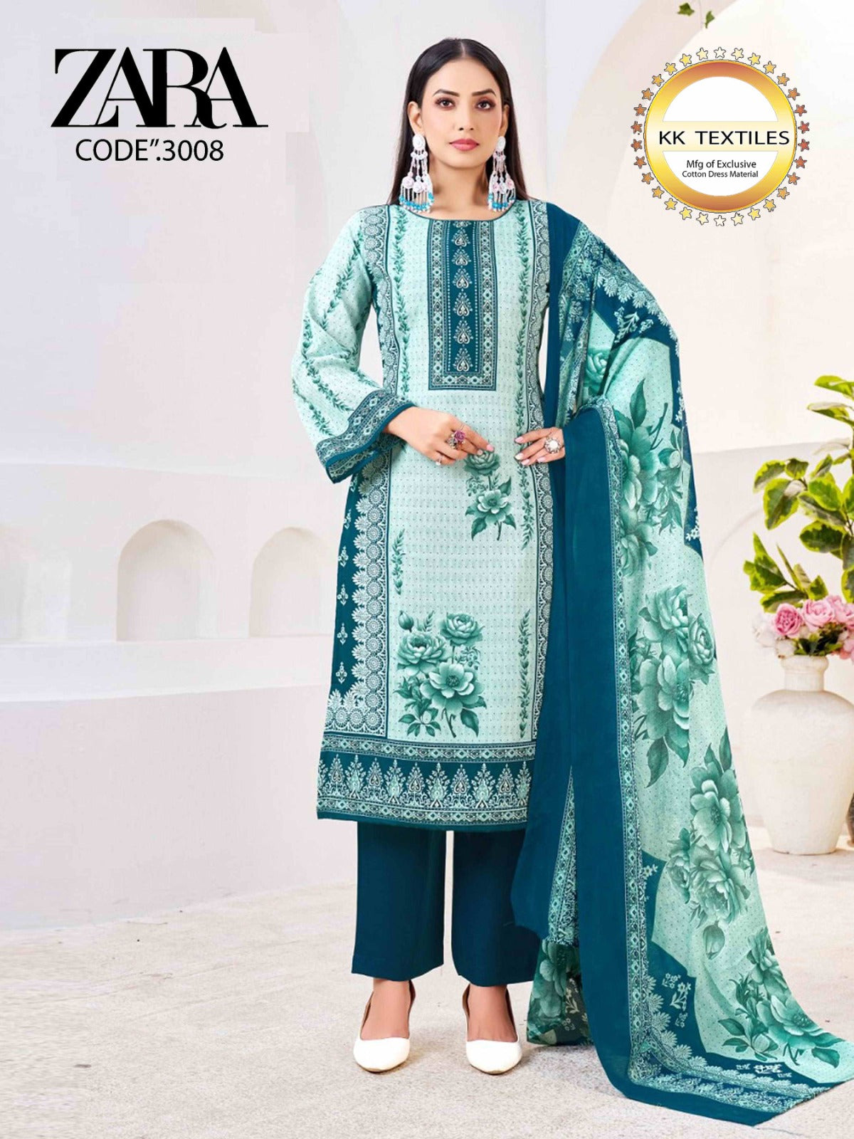 Zara Vol 3 Royal Mix Cotton Karachi Salwar Suits Manufacturer India