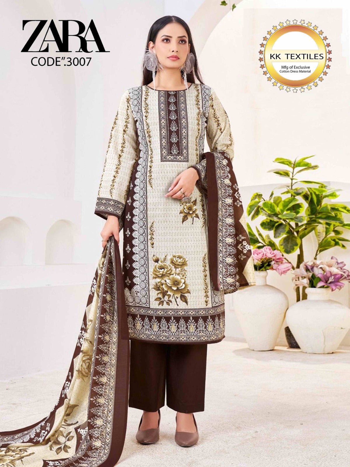 Zara Vol 3 Royal Mix Cotton Karachi Salwar Suits Manufacturer India