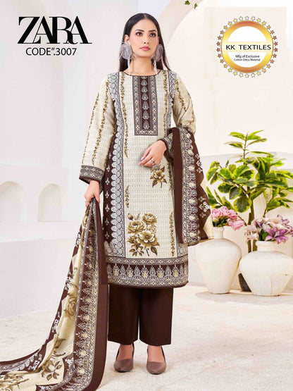 Zara Vol 3 Royal Mix Cotton Karachi Salwar Suits Manufacturer India