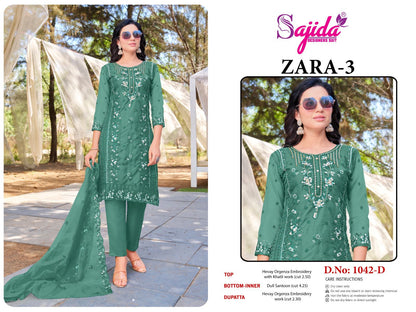 Zara Vol 3 Sajida Pakistani Salwar Suits Supplier