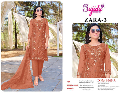 Zara Vol 3 Sajida Pakistani Salwar Suits Supplier