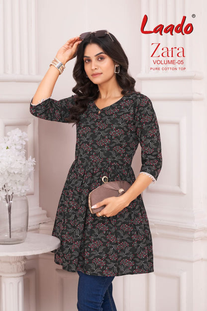 Zara Vol 5 Laado Cotton Designer Long Top Exporter India