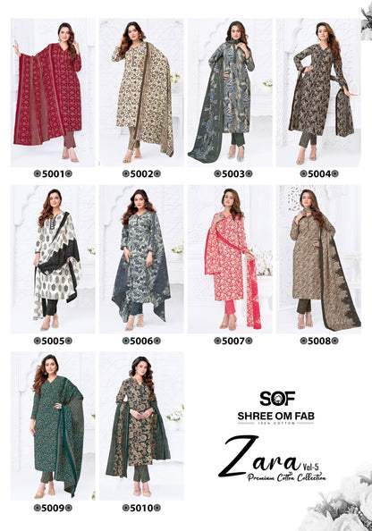 Zara Vol 5 Shree Om Cotton Dress Material Wholesale Price