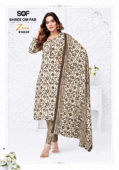 Zara Vol 5 Shree Om Cotton Dress Material Wholesale Price